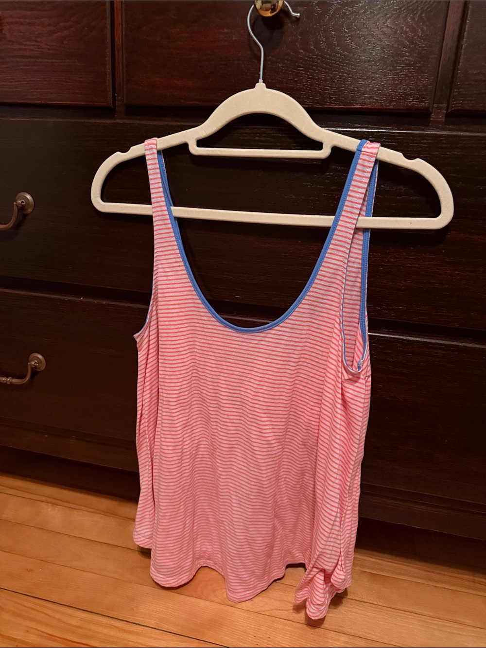 American Eagle Outfitters Pink and Blue Striped Camisole